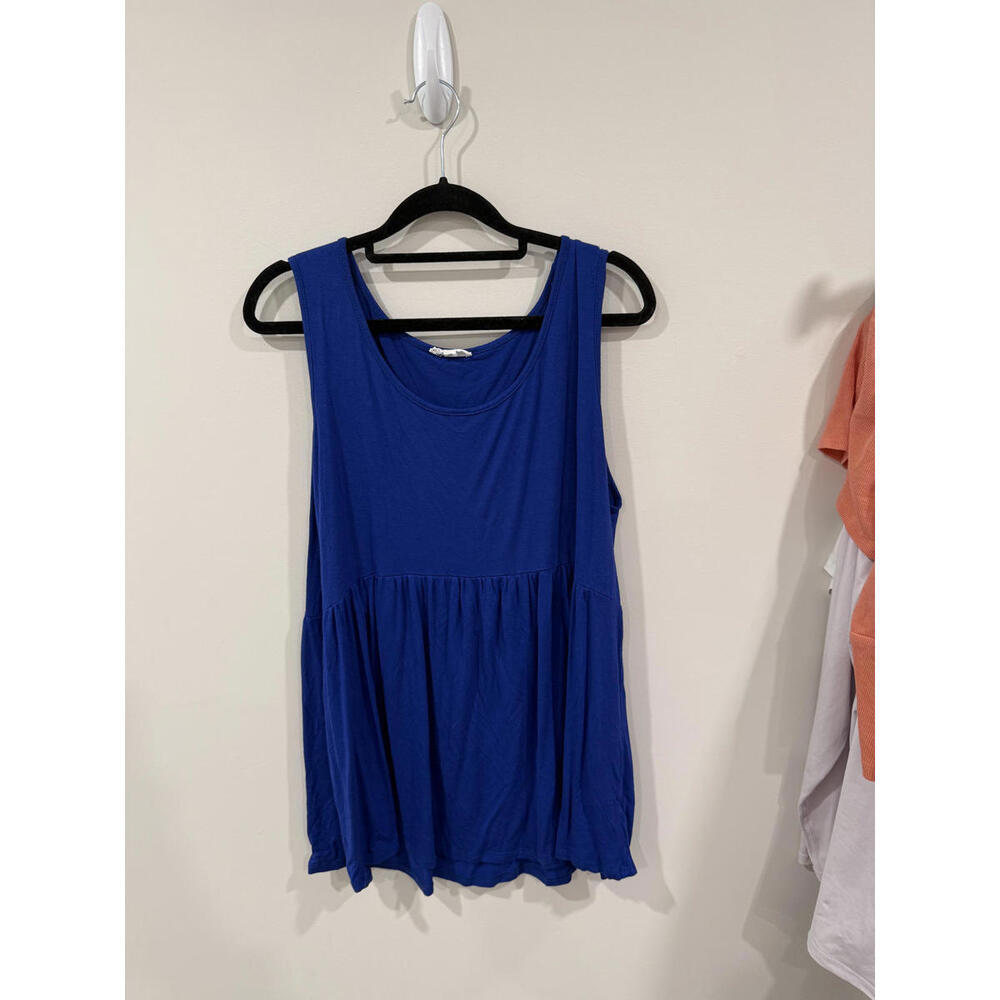 Chic Soul Blue Sleeveless Top - Size 1XL